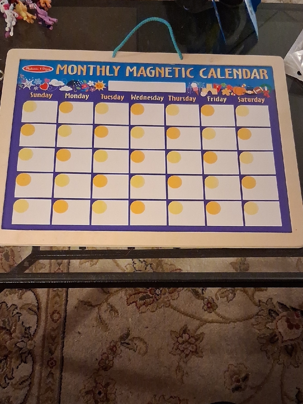 MELISSA & DOUG MONTHLY MAGNETIC CALENDAR